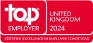 Top Employer. United Kingdom 2024. Certified Excellence in Employer Conditions.
